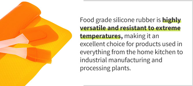 versatile food grade silicone rubber